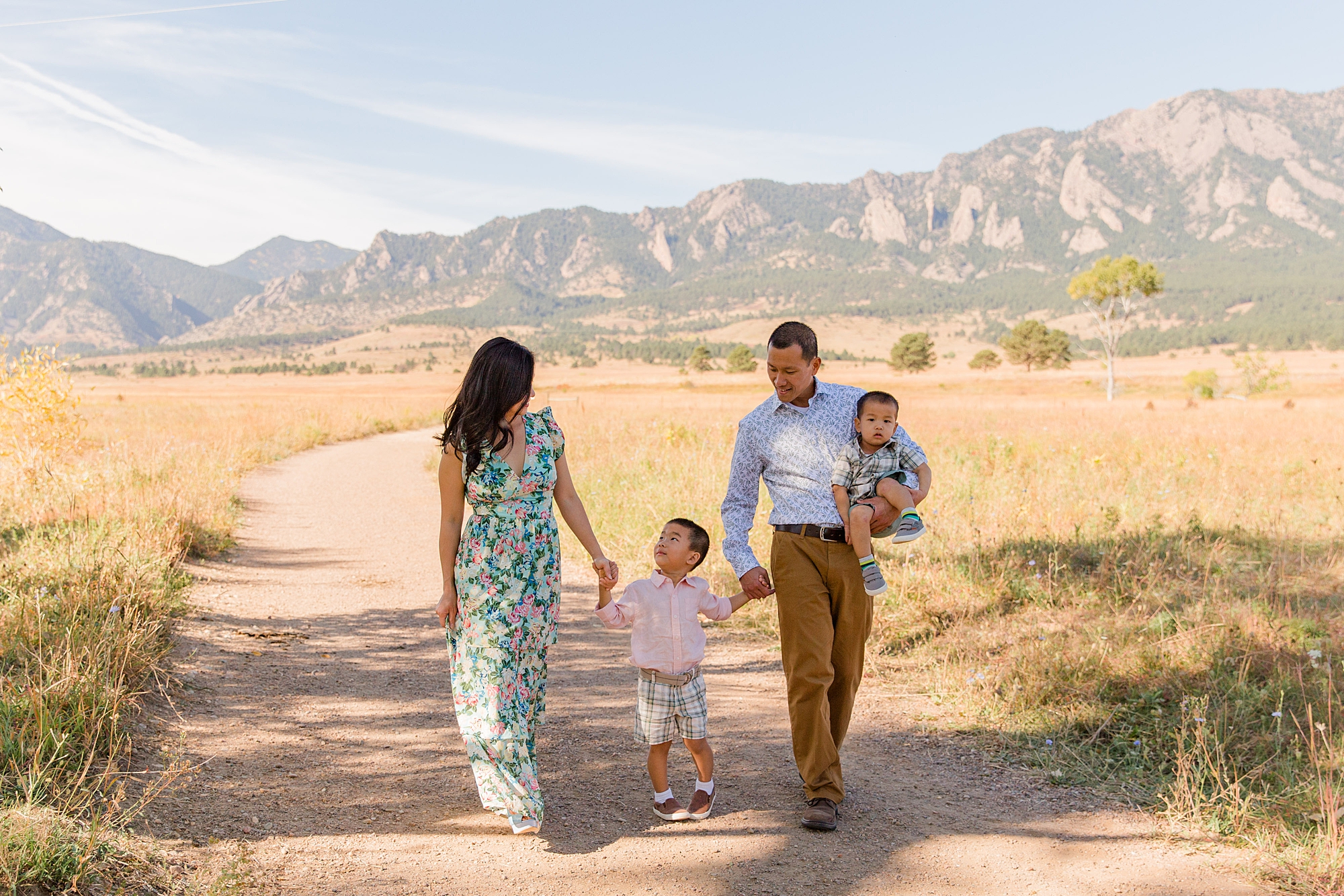 Family session at South Boulder Creek Trailhead-Northern Colorado Top 10 Locations for Family Photo Sessions