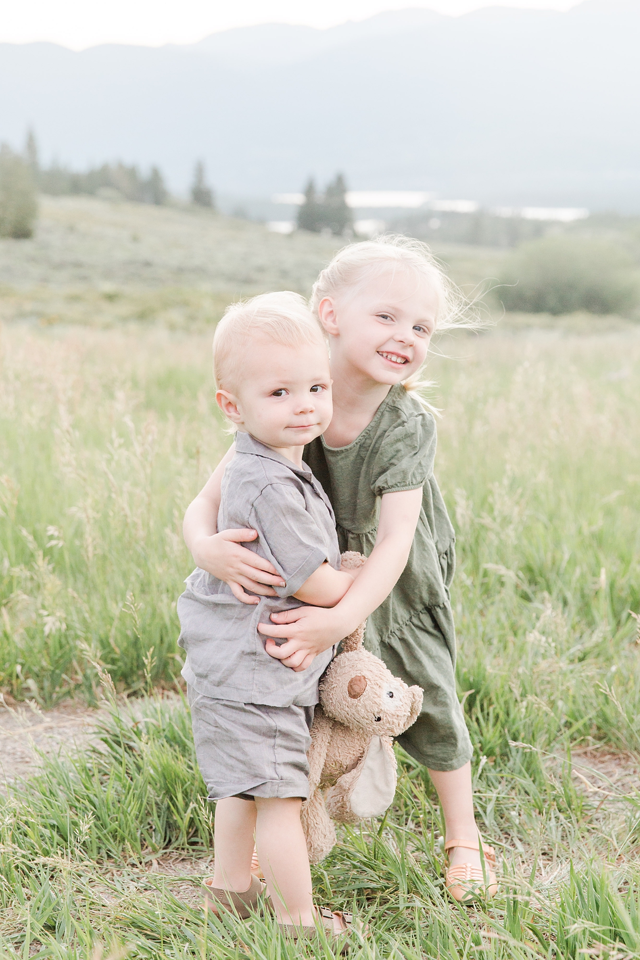 Styling Tips for kids | kids in muted green and gray colors 