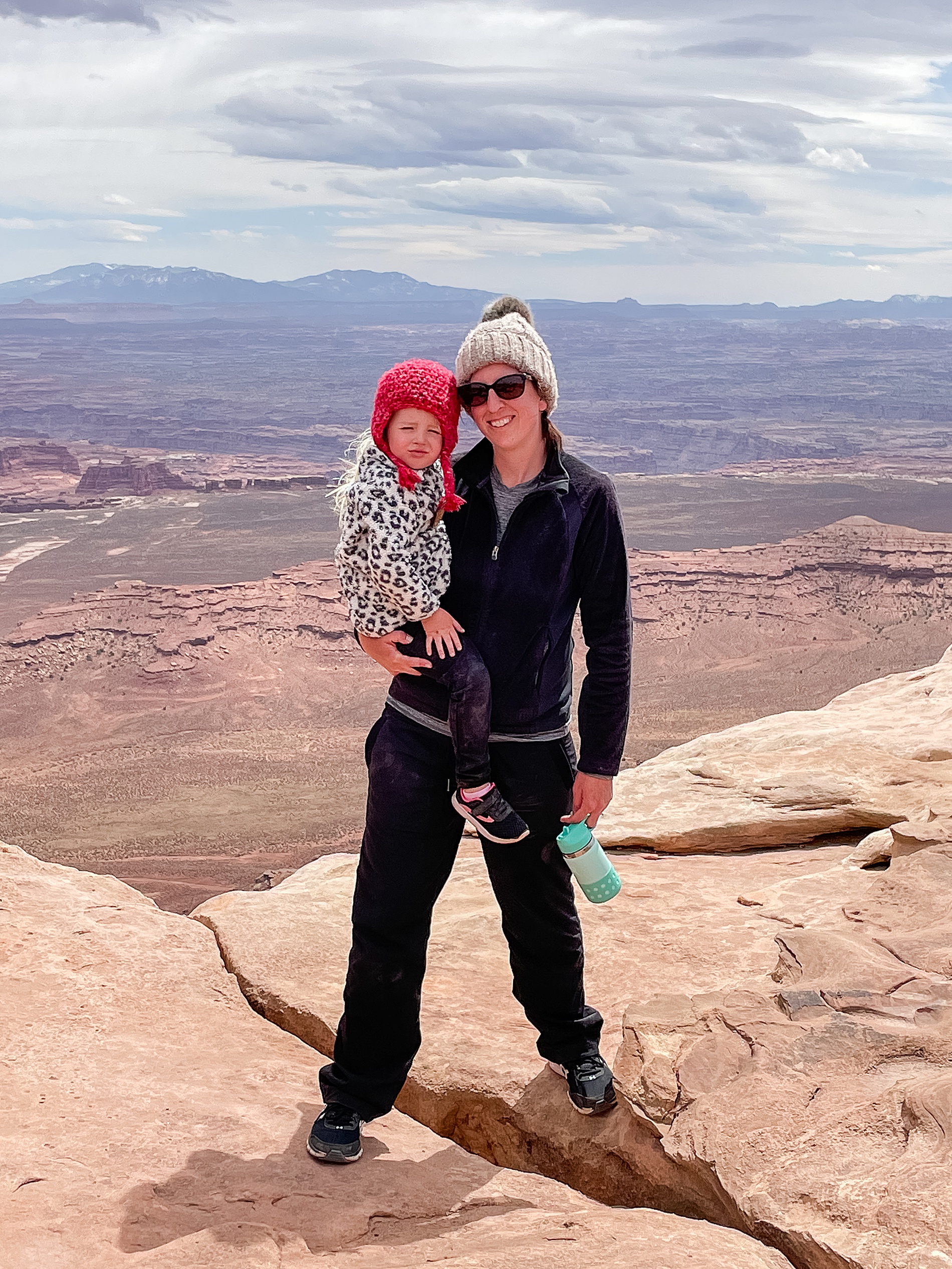 Northern CO family photographer Catherine Chamberlain with daughter during family vacation to Moab Utah 