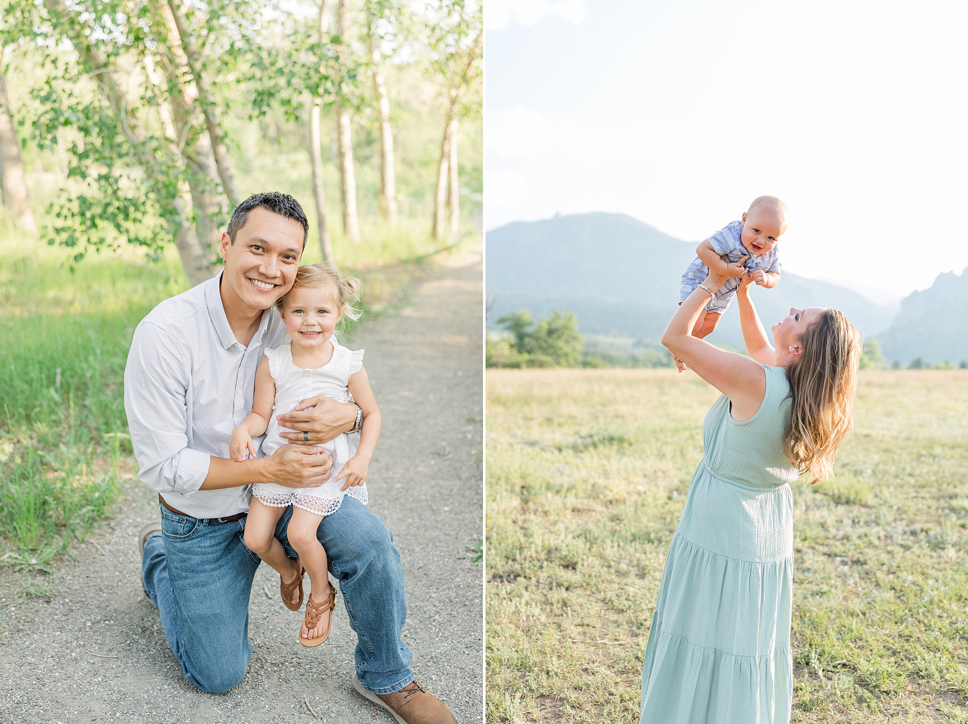 mountain view family session in Boulder CO