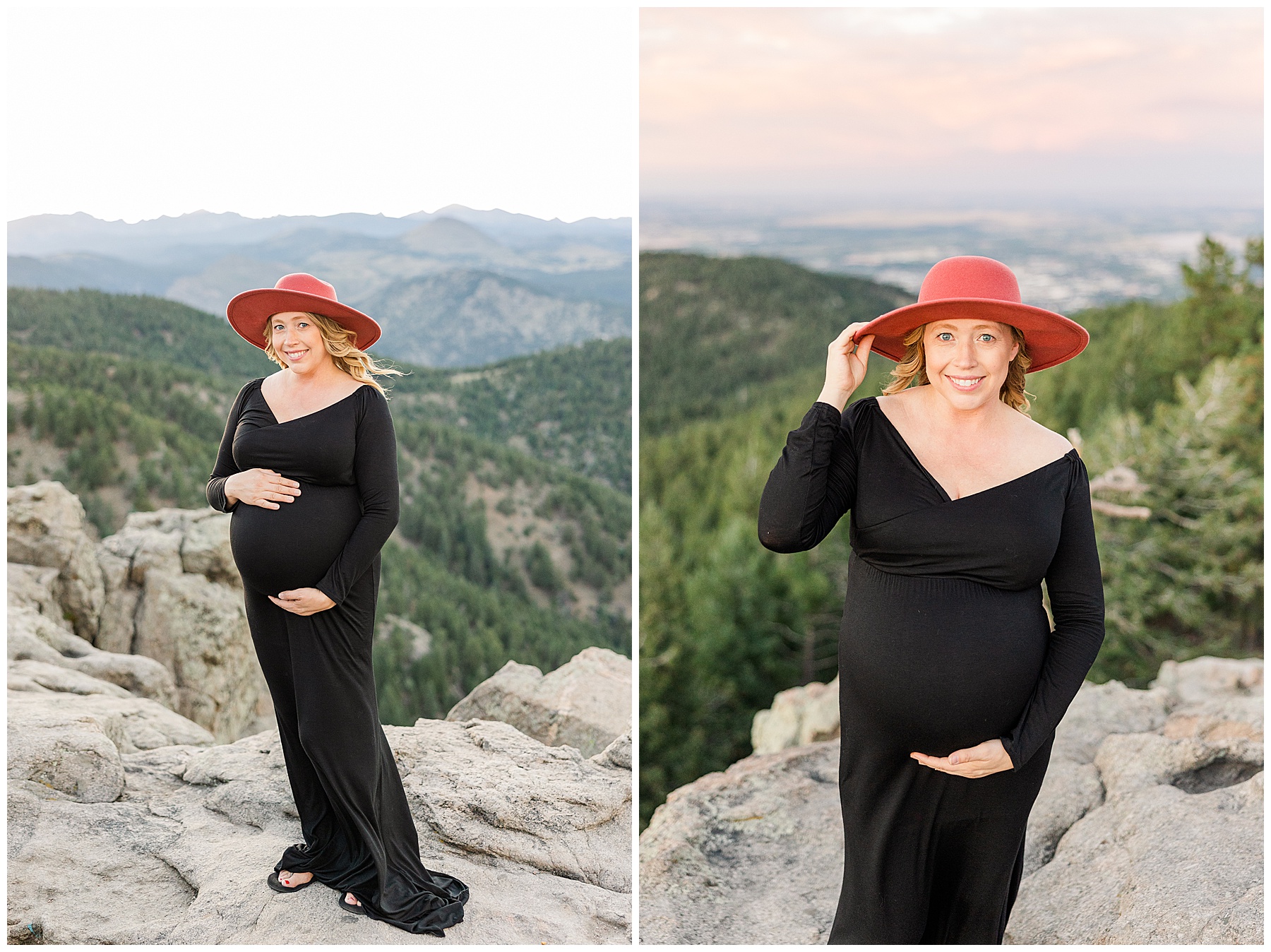 maternity session with mom at Lost Gulch Overlook in Boulder CO