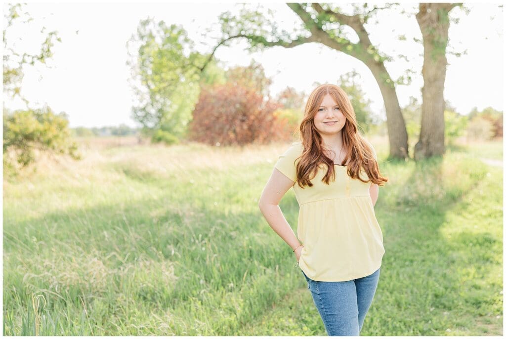 Teen standing at Jim Hamm Nature Center in Longmont, CO