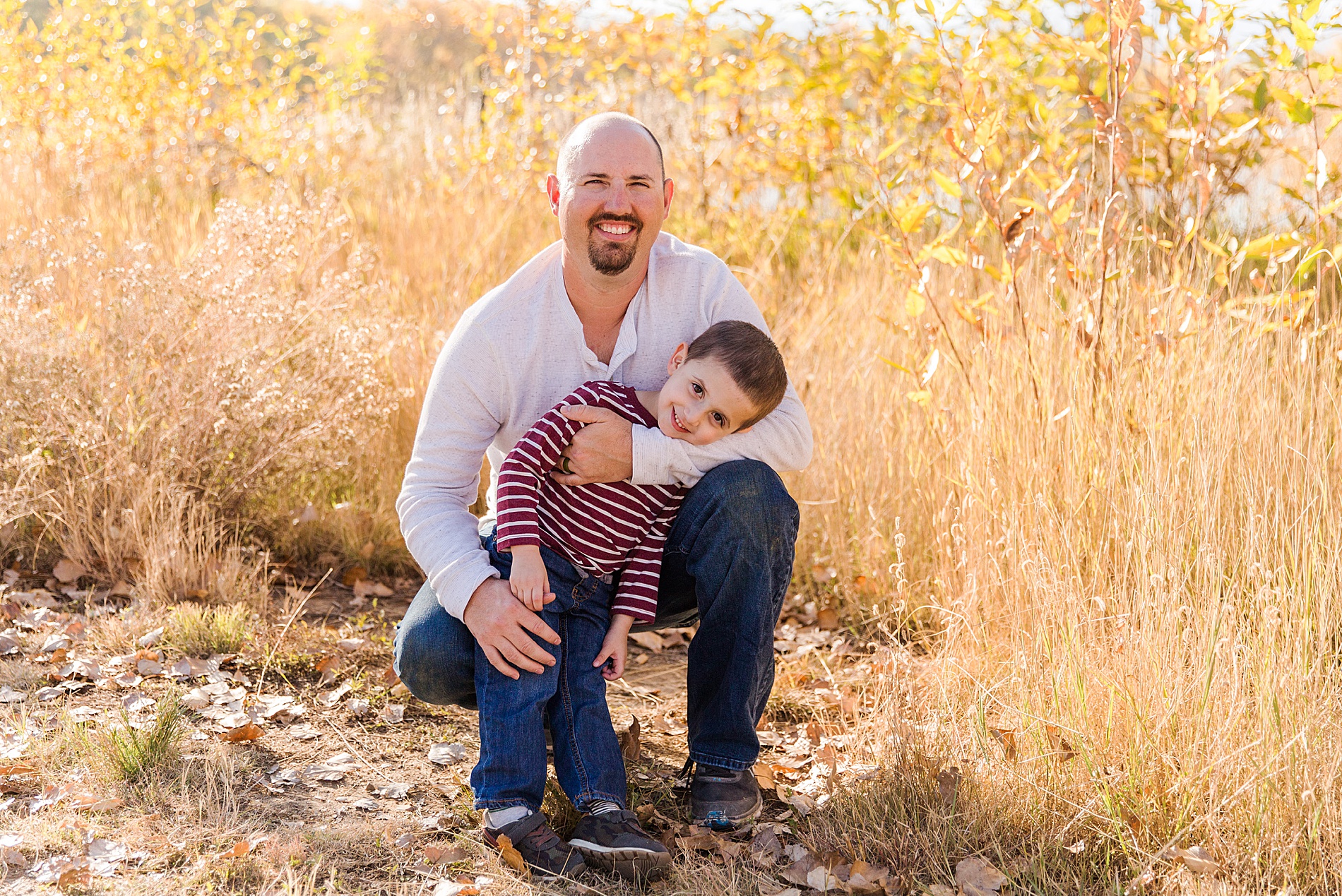 dad and son Fall Family Mini Sessions in Longmont Colorado