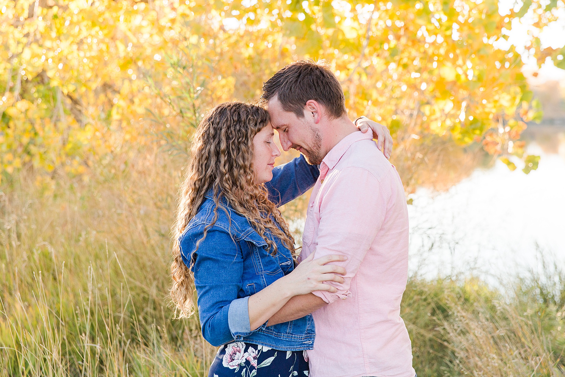 couple during Fall Family Mini Sessions in Longmont Colorado