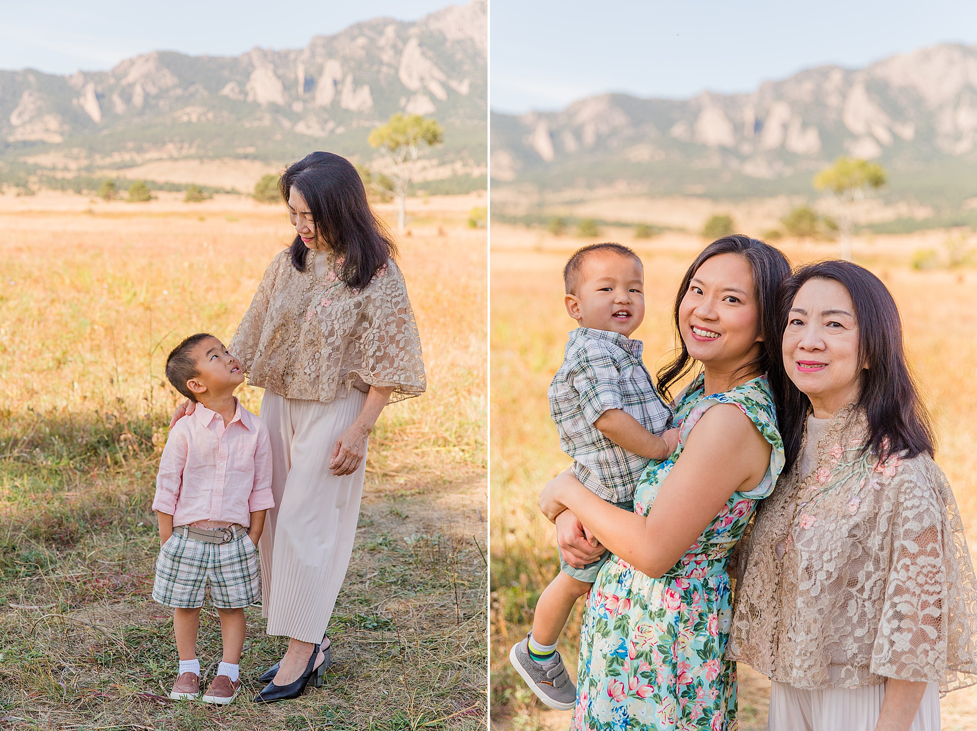 Boulder CO family photographer captures 3 generations together