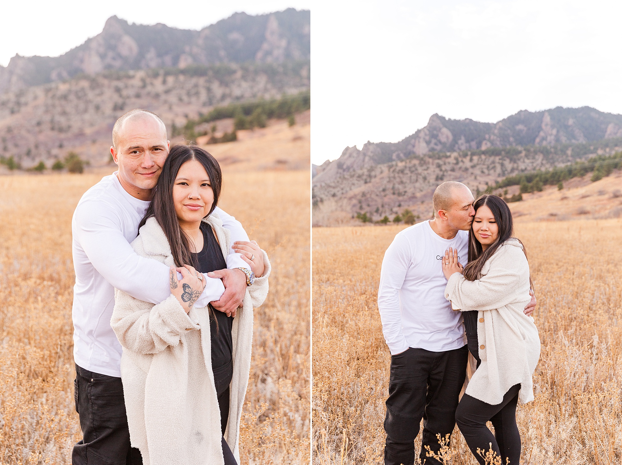 husband and wife portraits during CO Extended family session