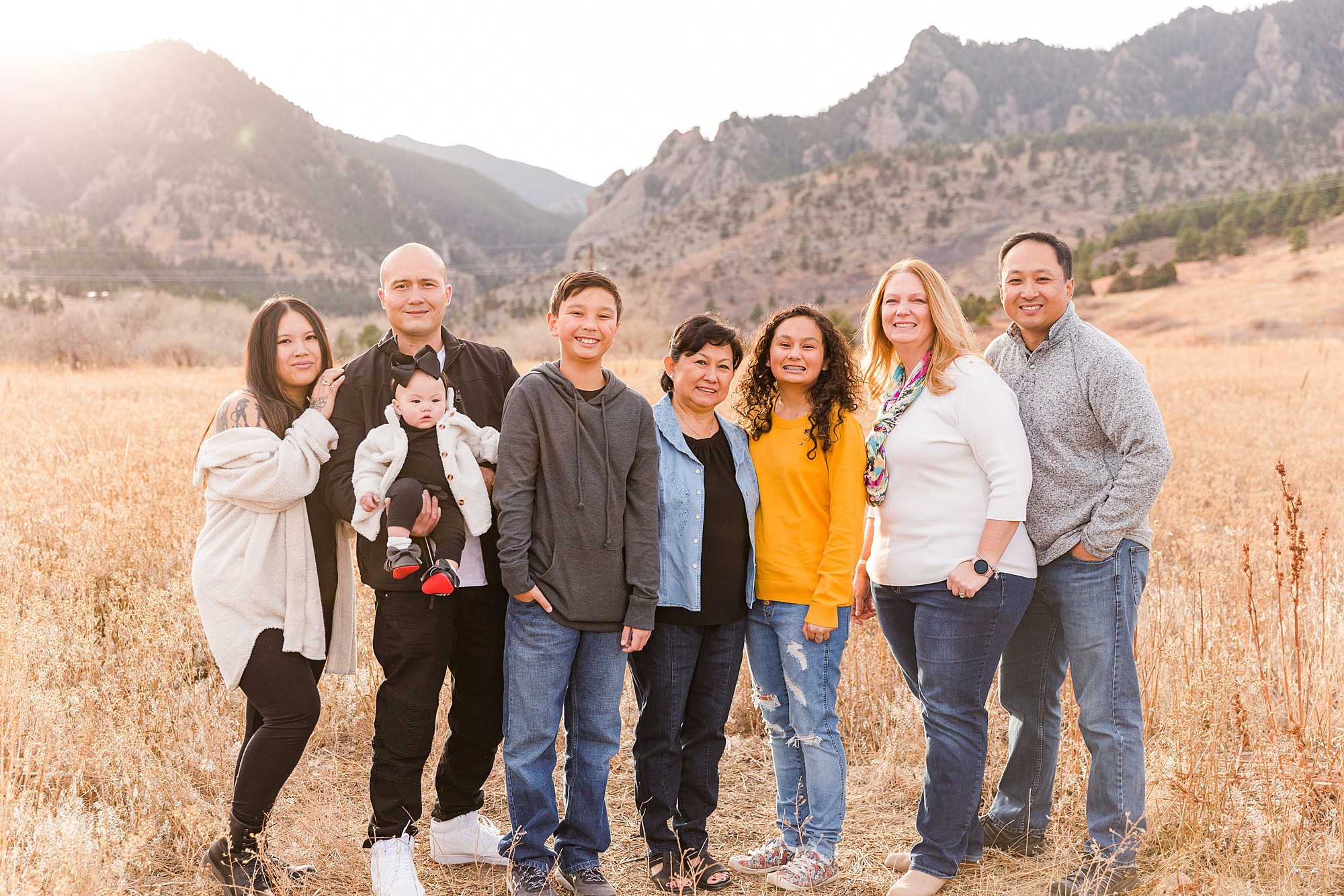South Mesa Trailhead Extended Family Session by CO Family Photographer