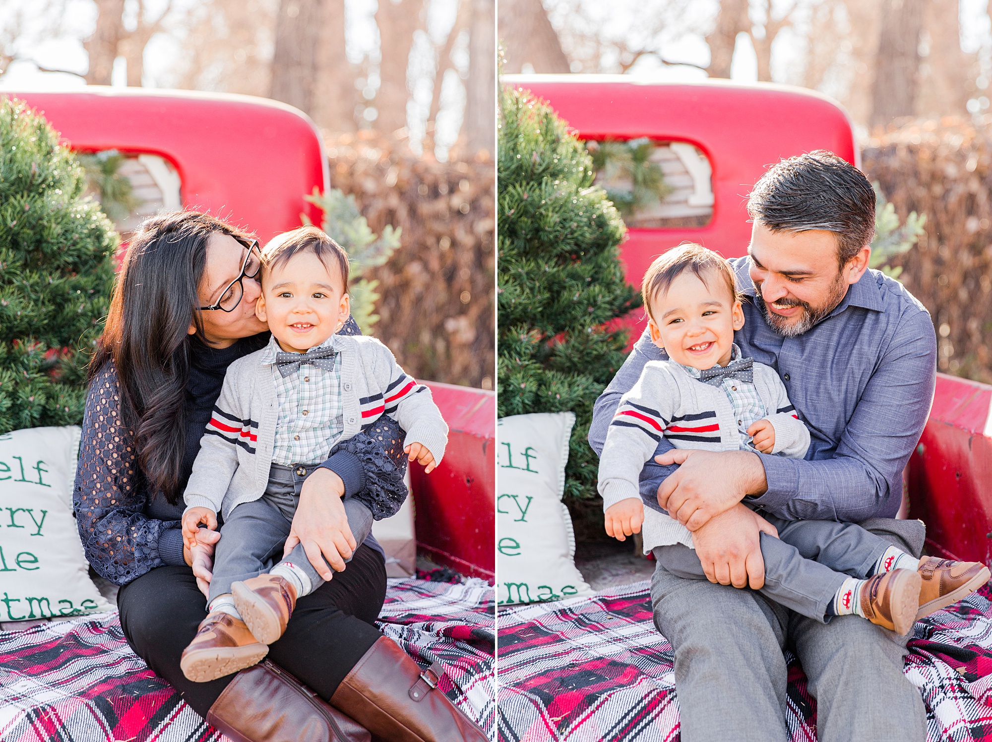 Christmas Red Truck Mini Sessions by Longmont CO Photographer Catherine Chamberlain