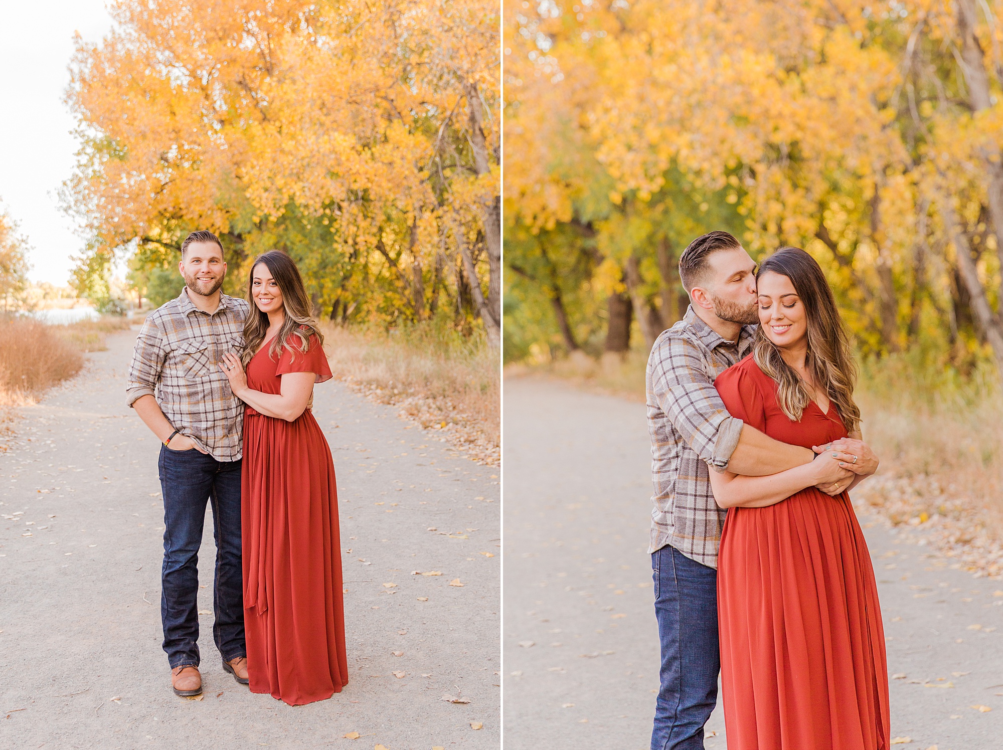 Husband and wife portraits during family session