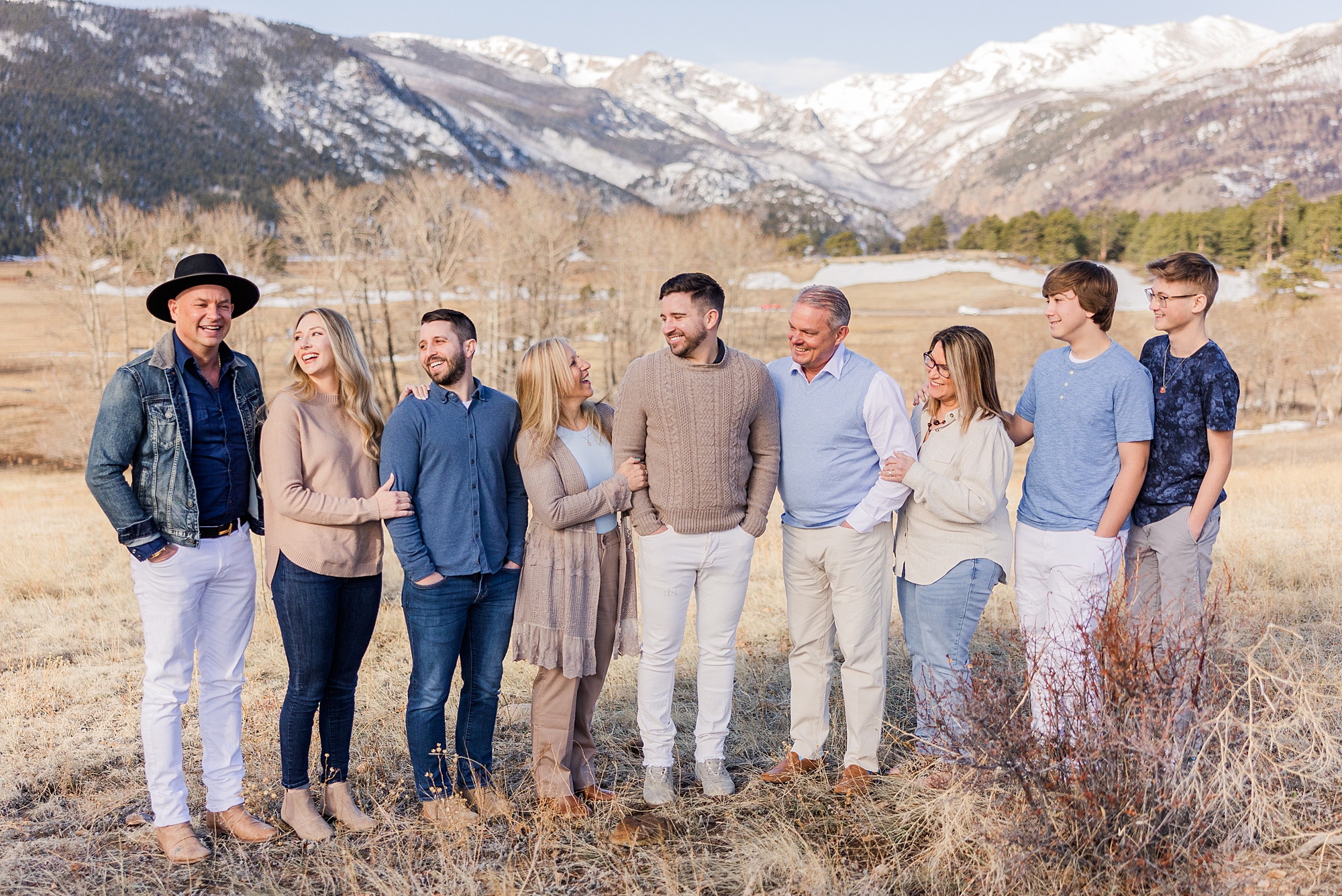 Moraine Park in Rocky Mountain National Park extended family session