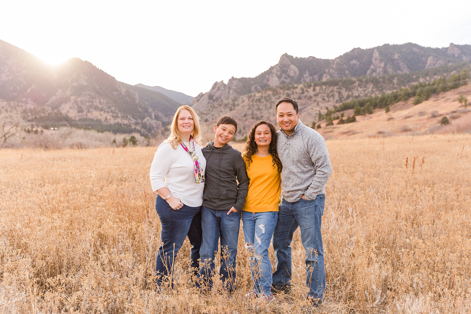 family of four in Northern Colorado