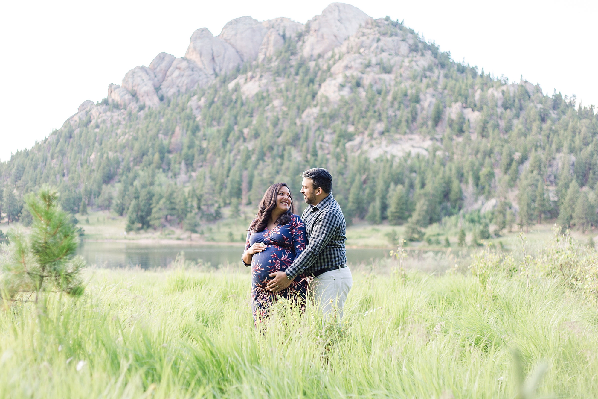 maternity session at Rocky Mountain National Park