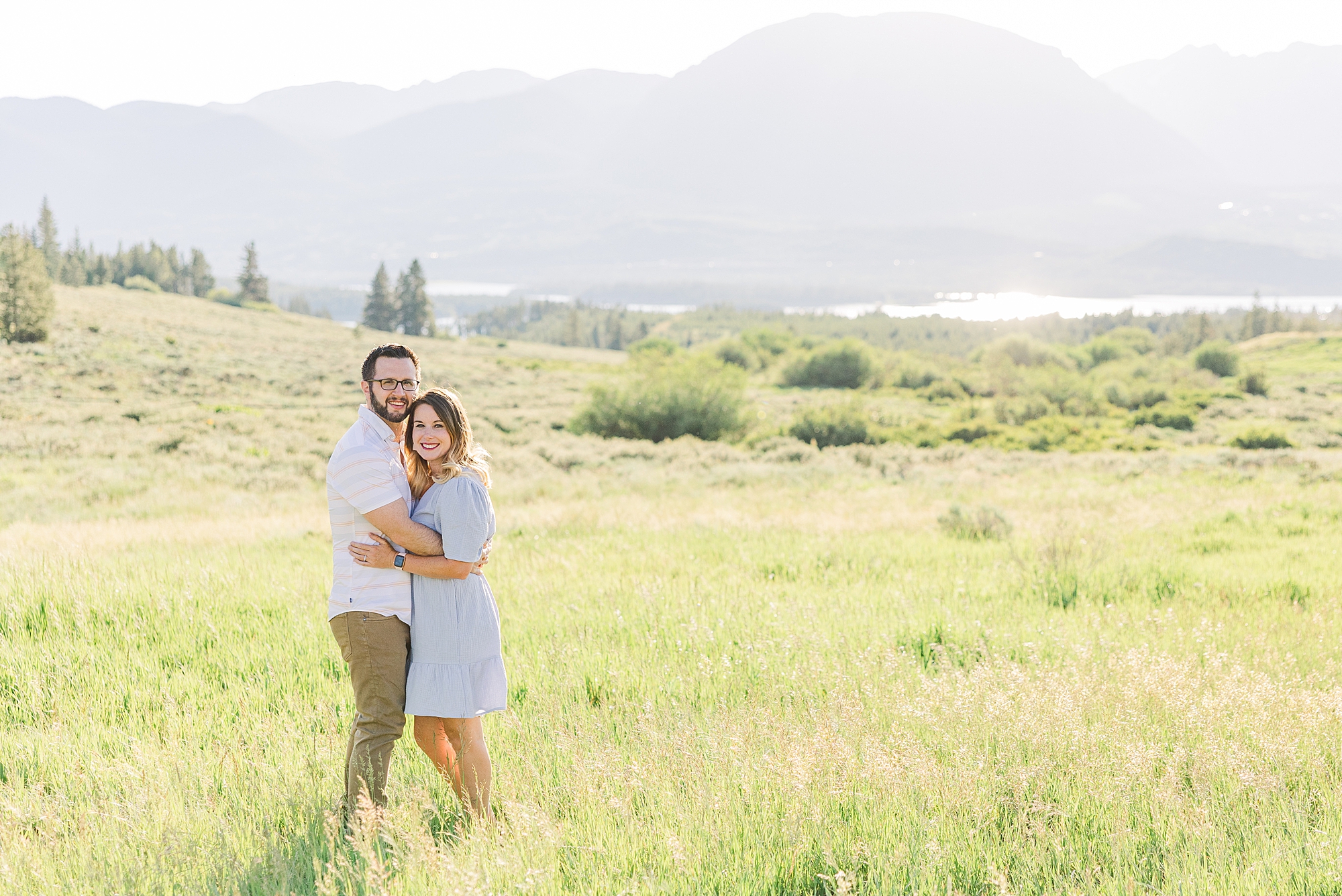 couple in Dillon CO for family session