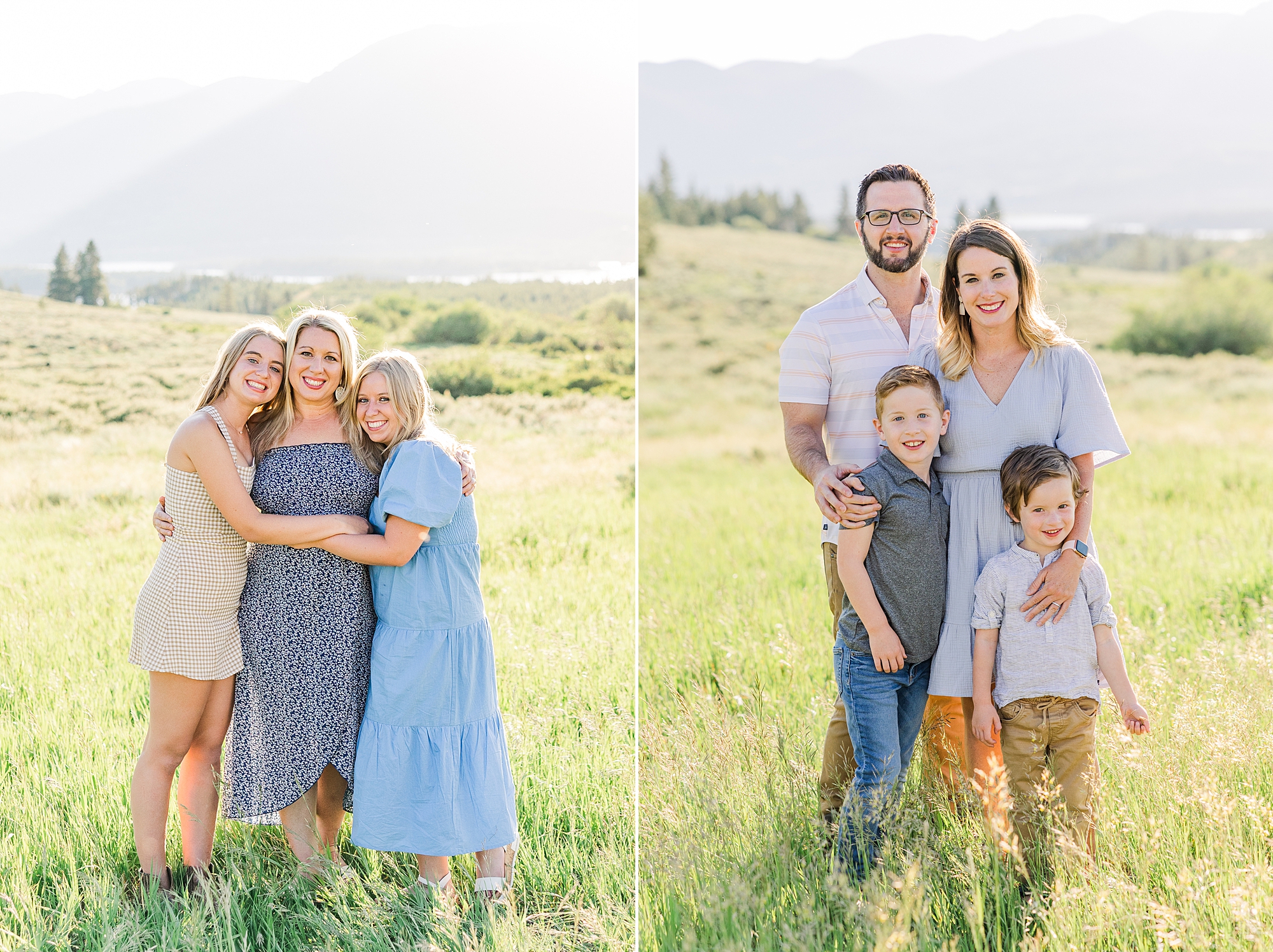 nature inspired mountain view family session