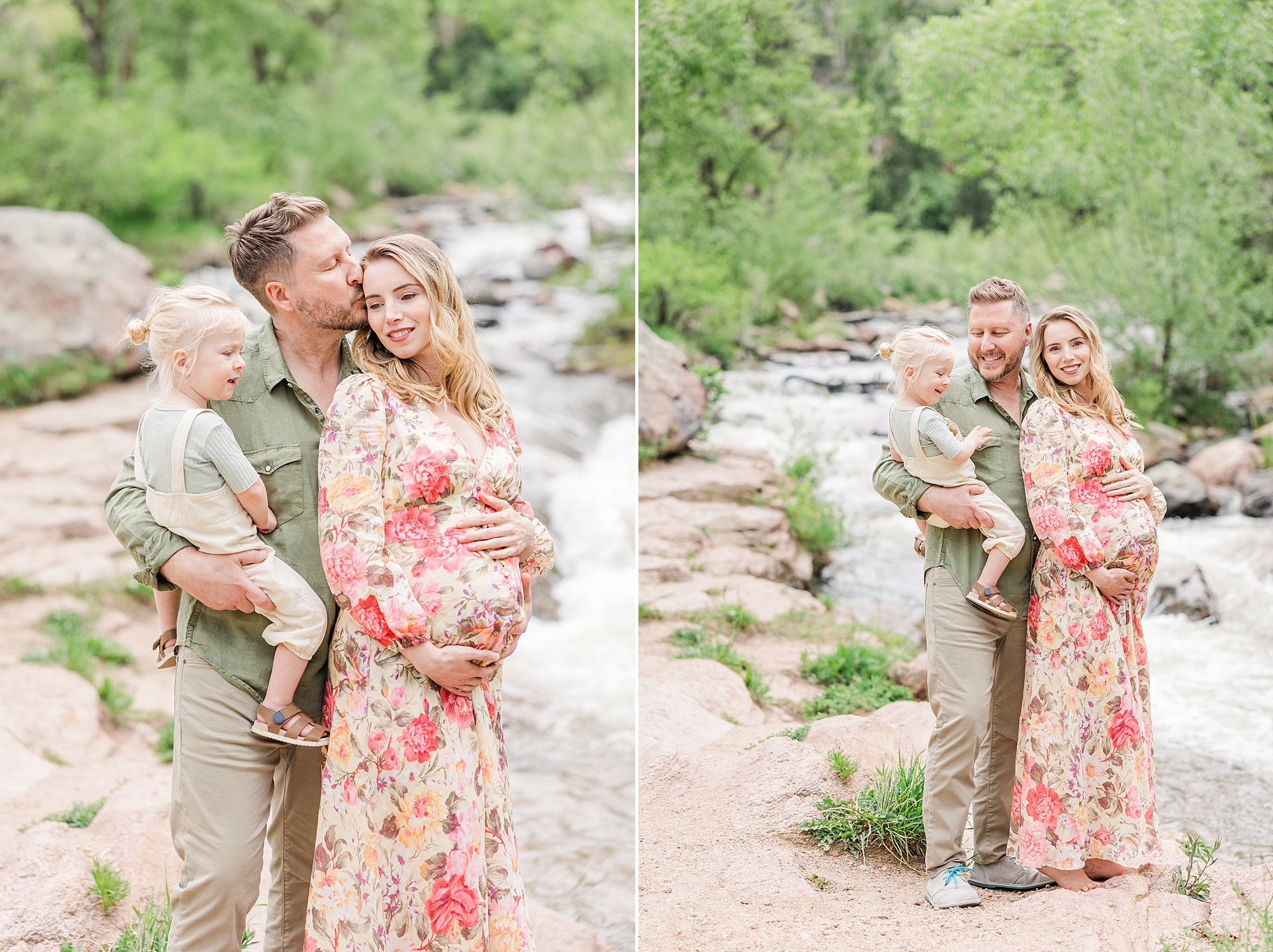 soon to be family of four at Buckingham Park in Boulder, CO for Summer Maternity Session