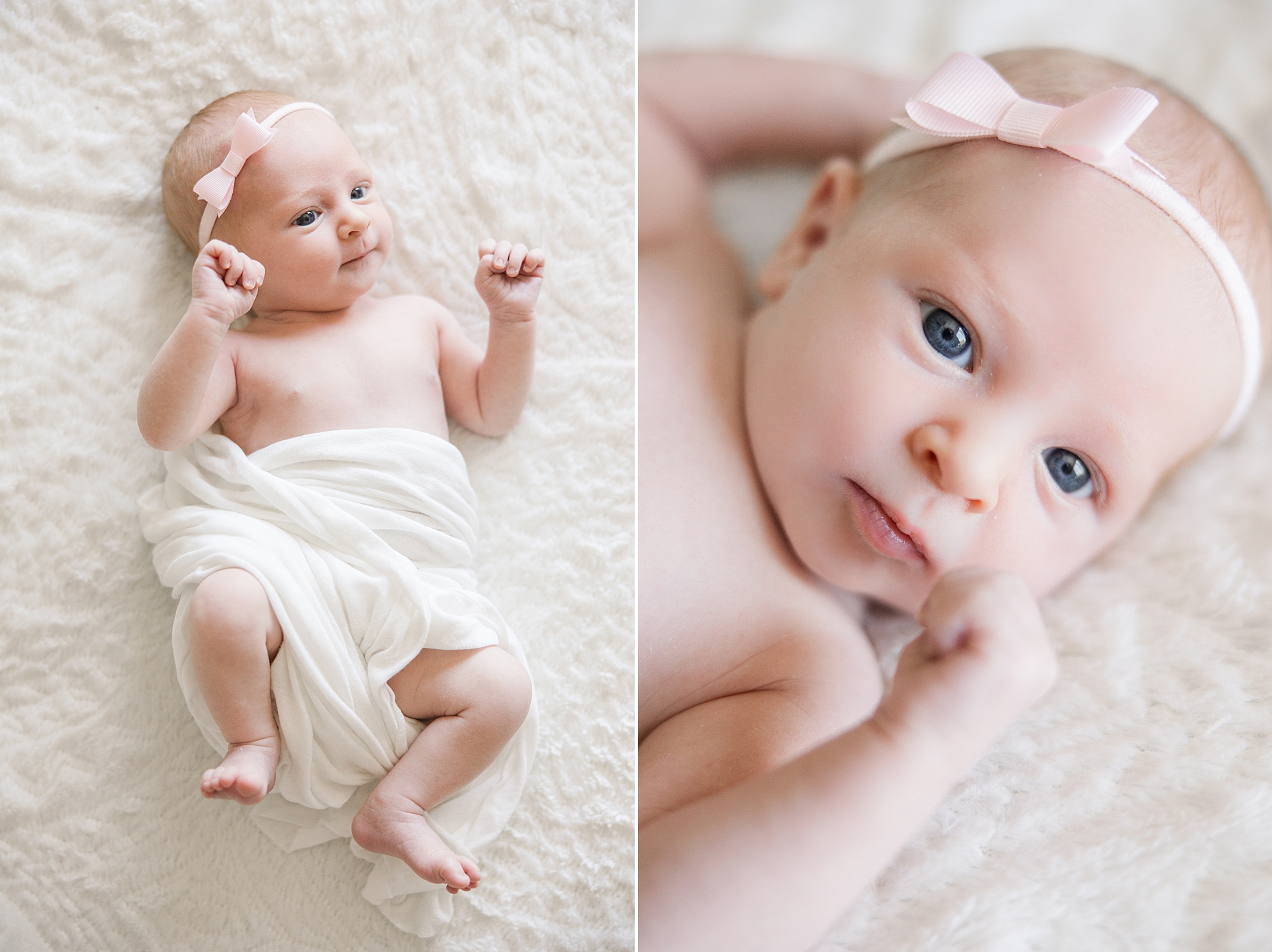 newborn girl during In-home Family Newborn Session by Longmont, CO Newborn Photographer Catherine Chamberlain Photogoraphy