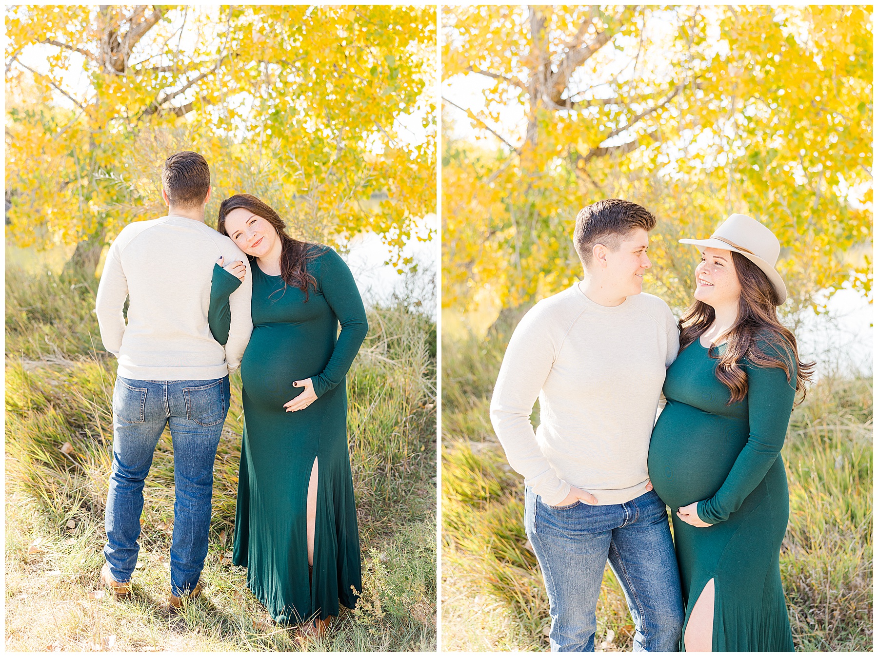 maternity photos with partner