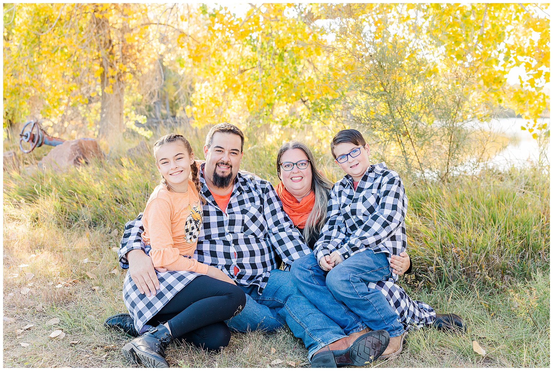 snuggly family photo colorado