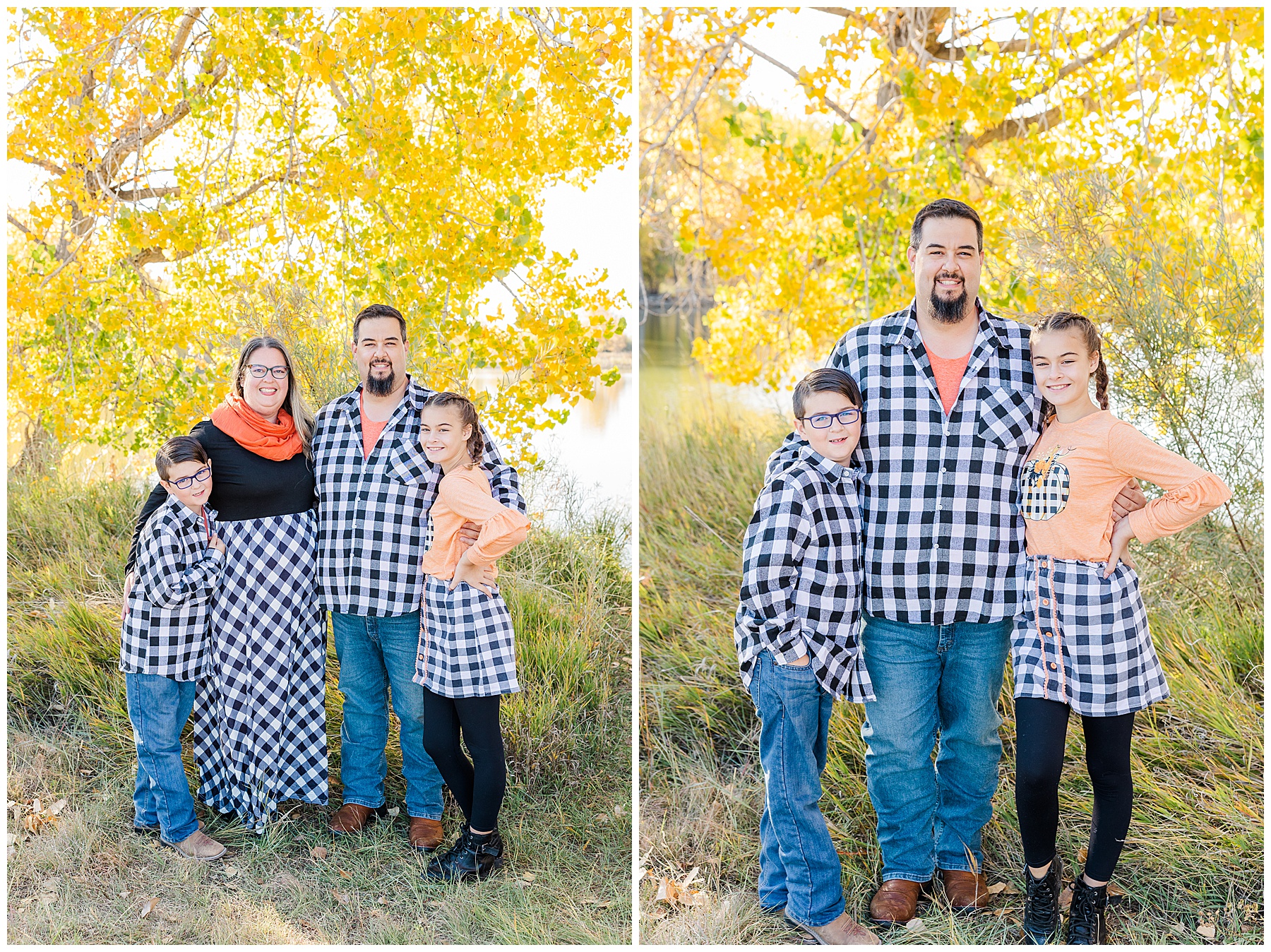 matching family photo fall minis