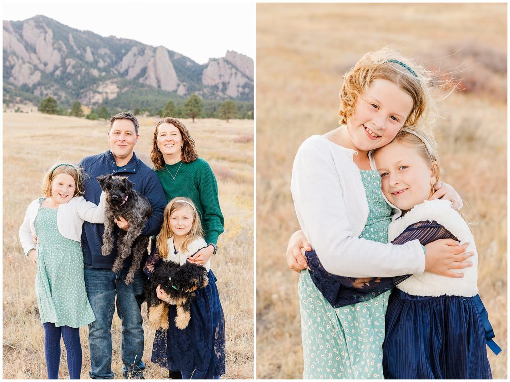 Sisters put their heads together and pose for Catherine Chamberlain Photography family session