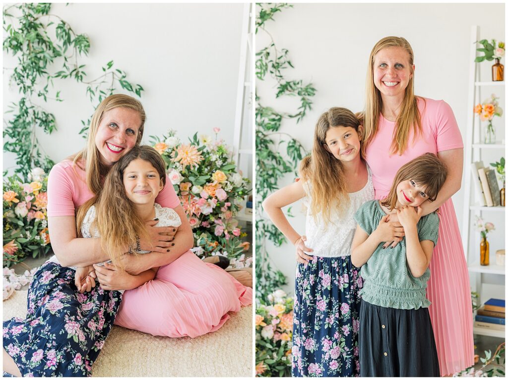 Family shows how to coordinate stylish family looks for light and airy photos with Catherine Chamberlain Photography