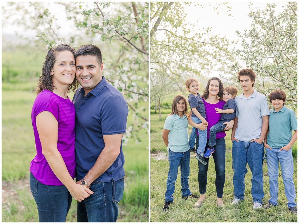 Mom poses with the kids and is featured in a blog about how to capture the best in Children during a photoshoot