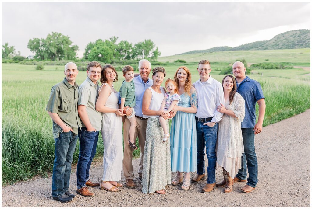 Extended family is featured in a blog titled Creating a Cohesive Look: Tips for Styling Your Extended Family Session