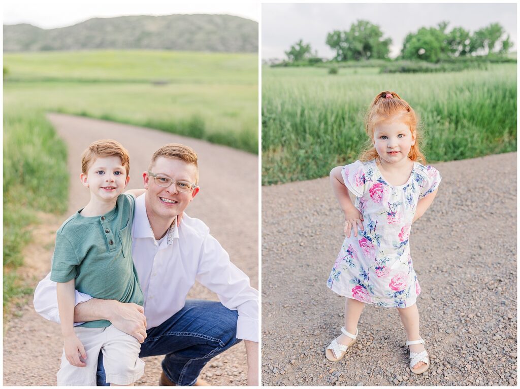 Little girl poses with hands on her hips