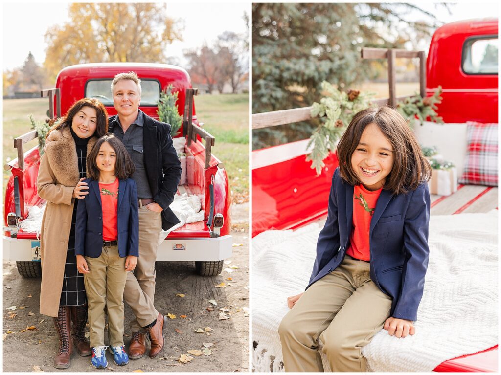 Red truck Christmas minis