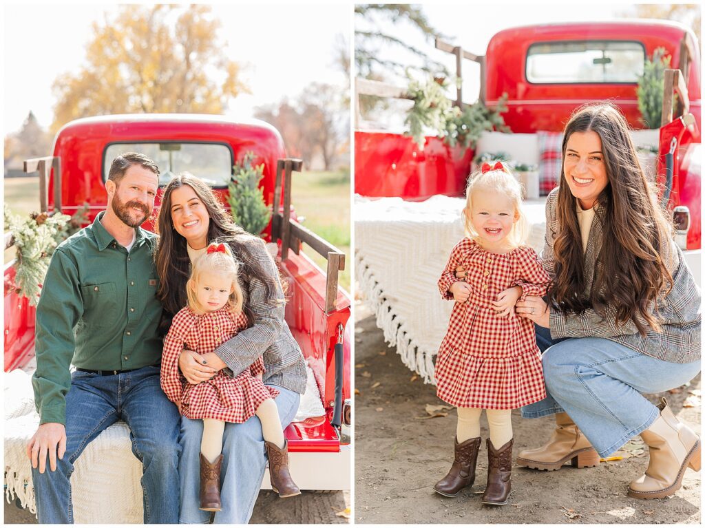 Family poses in Louisville, CO