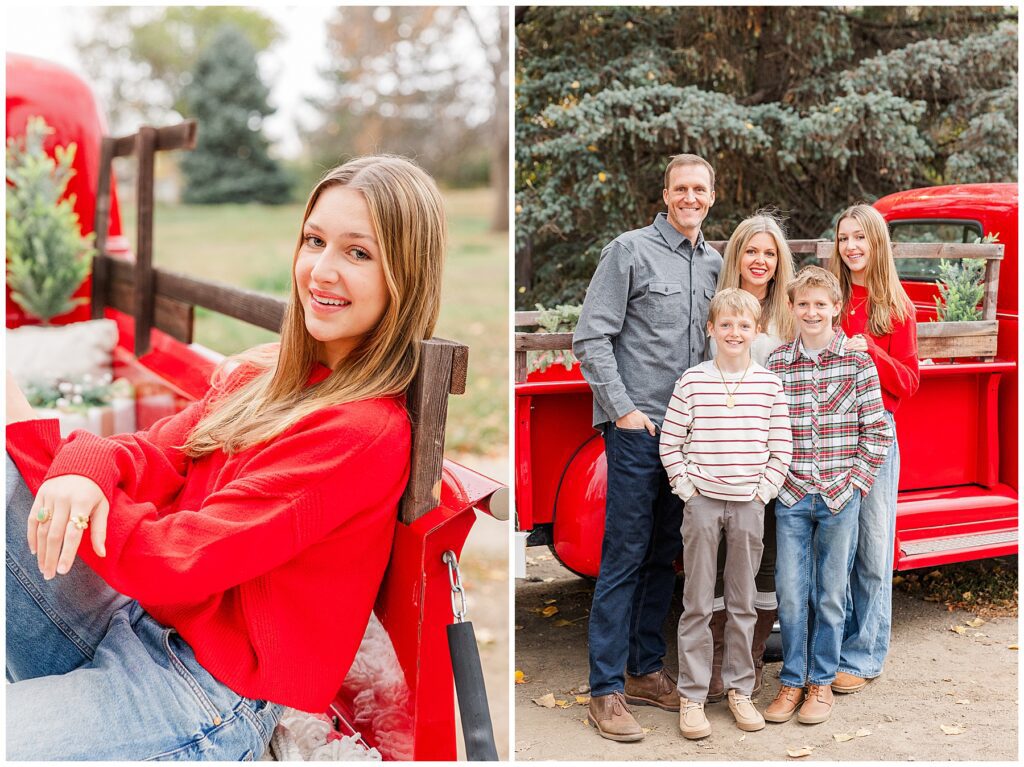 Teen poses for the perfect Christmas card inspritation