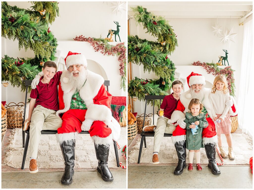 Santa smiles for the camera in Longmont