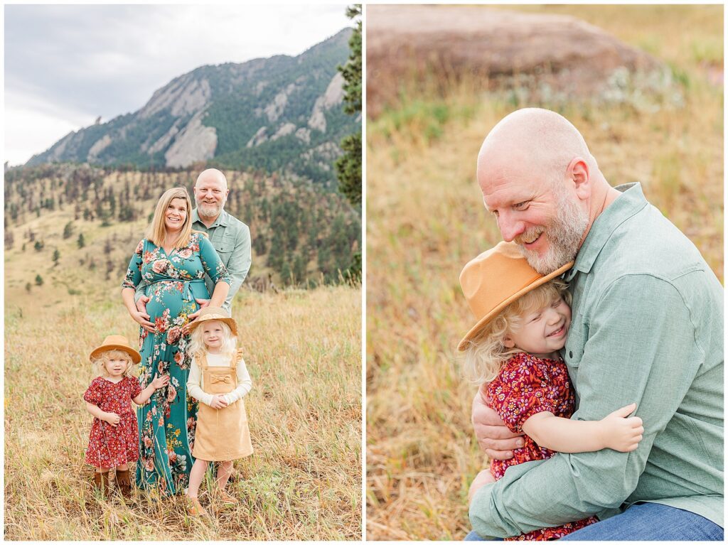 Family poses in Boulder, CO with family photographer Catherine Chamberlain