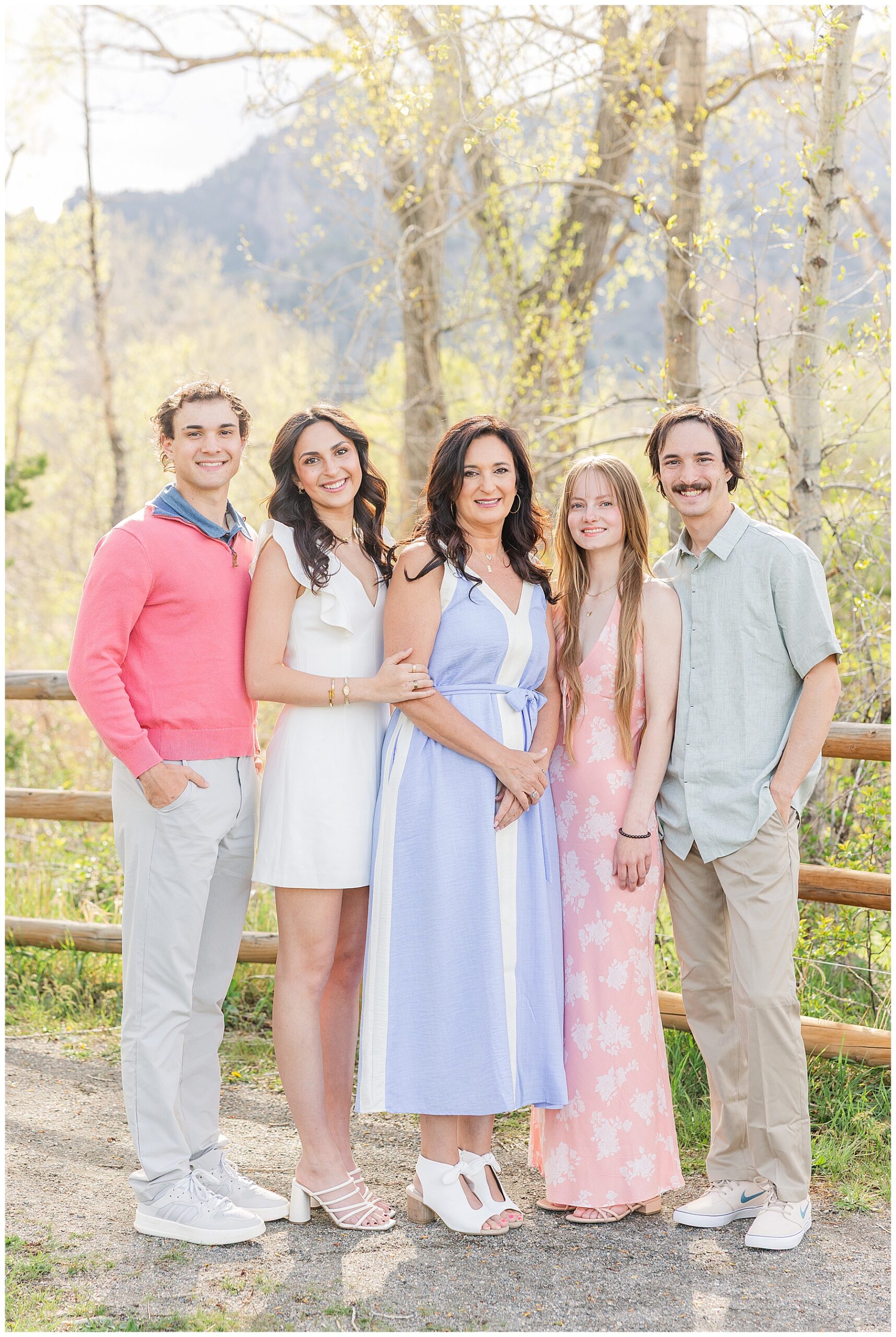 Outdoor family session in south Boulder, Colorado with light and airy family photographer Catherine Chamberlain Photography