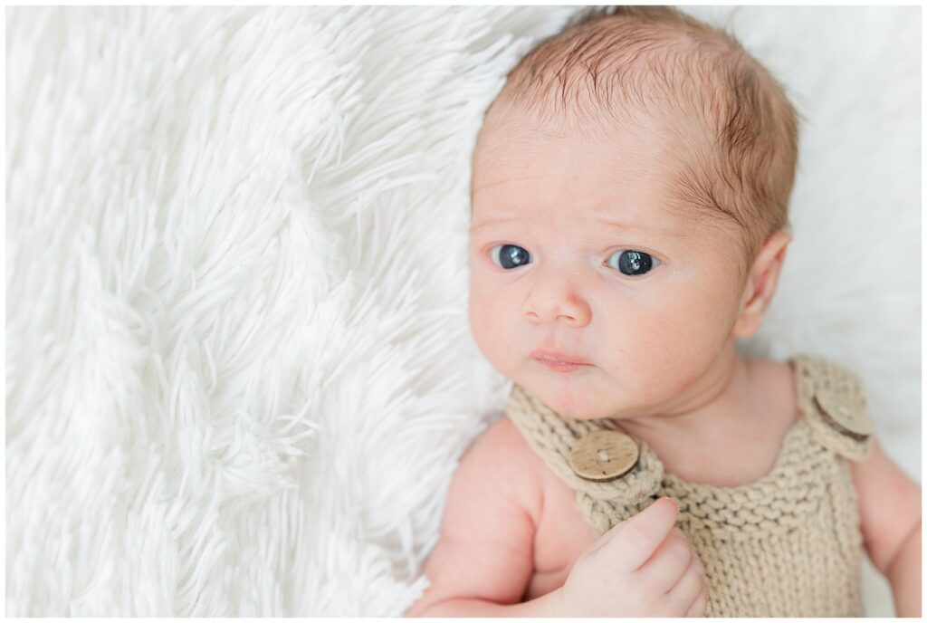 Light and airy in-home lifestyle newborn session with family photographer Catherine Chamberlain Photography based in northern Colorado