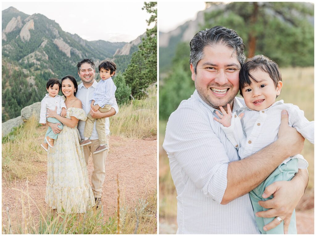 Light and airy outdoor family summer session with Catherine Chamberlain Photography in Denver, Colorado