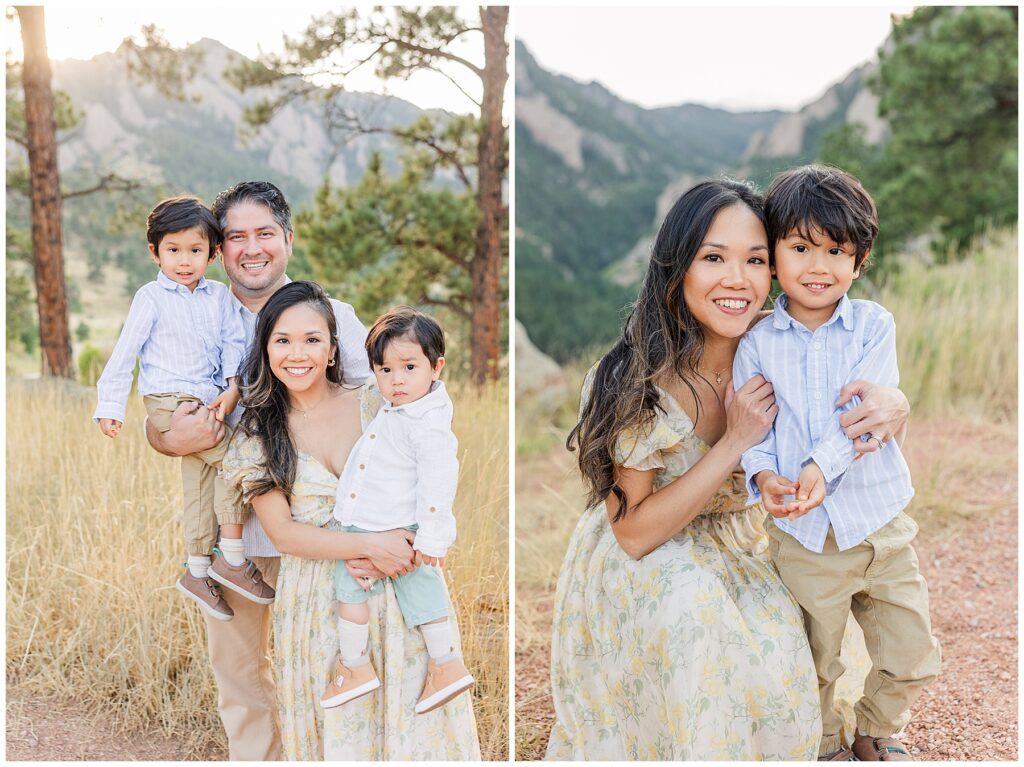 Light and airy outdoor family summer session with Catherine Chamberlain Photography in Denver, Colorado