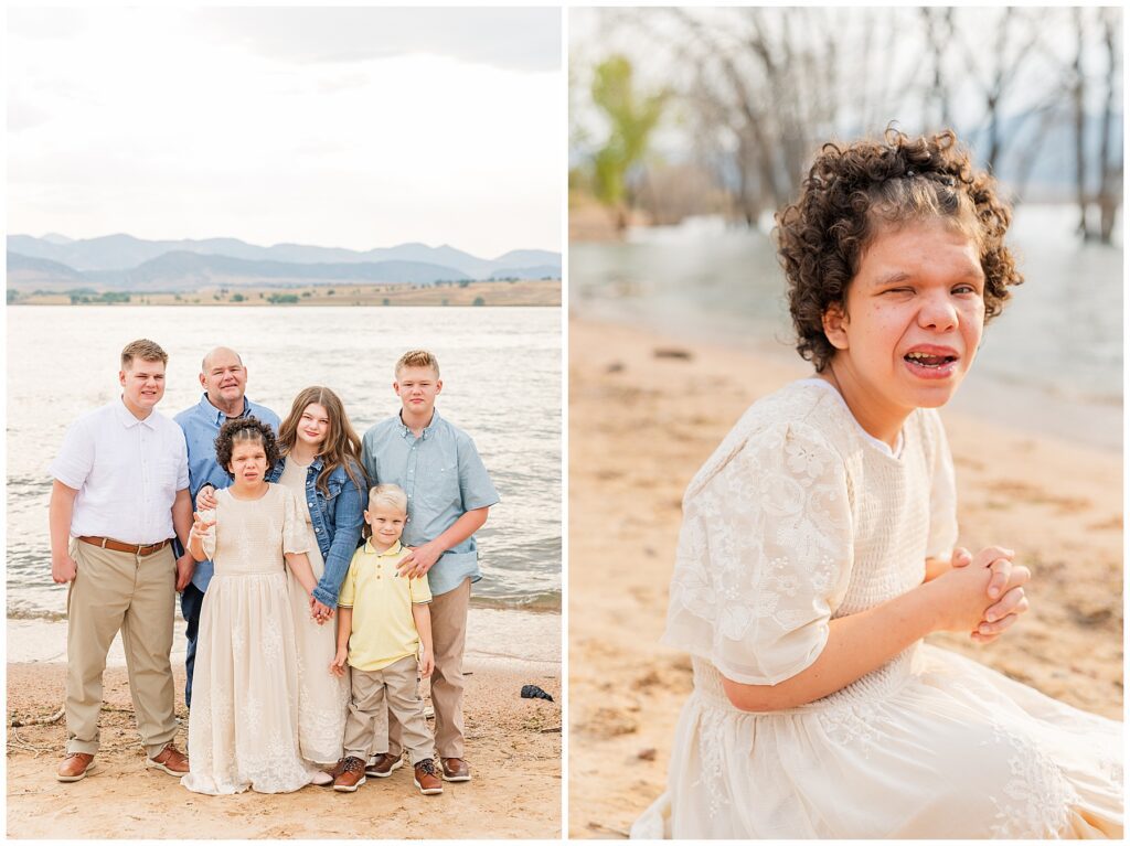 a light and airy outdoor session near the water in Denver with family photographer Catherine Chamberlain Photography of Northern Colorado