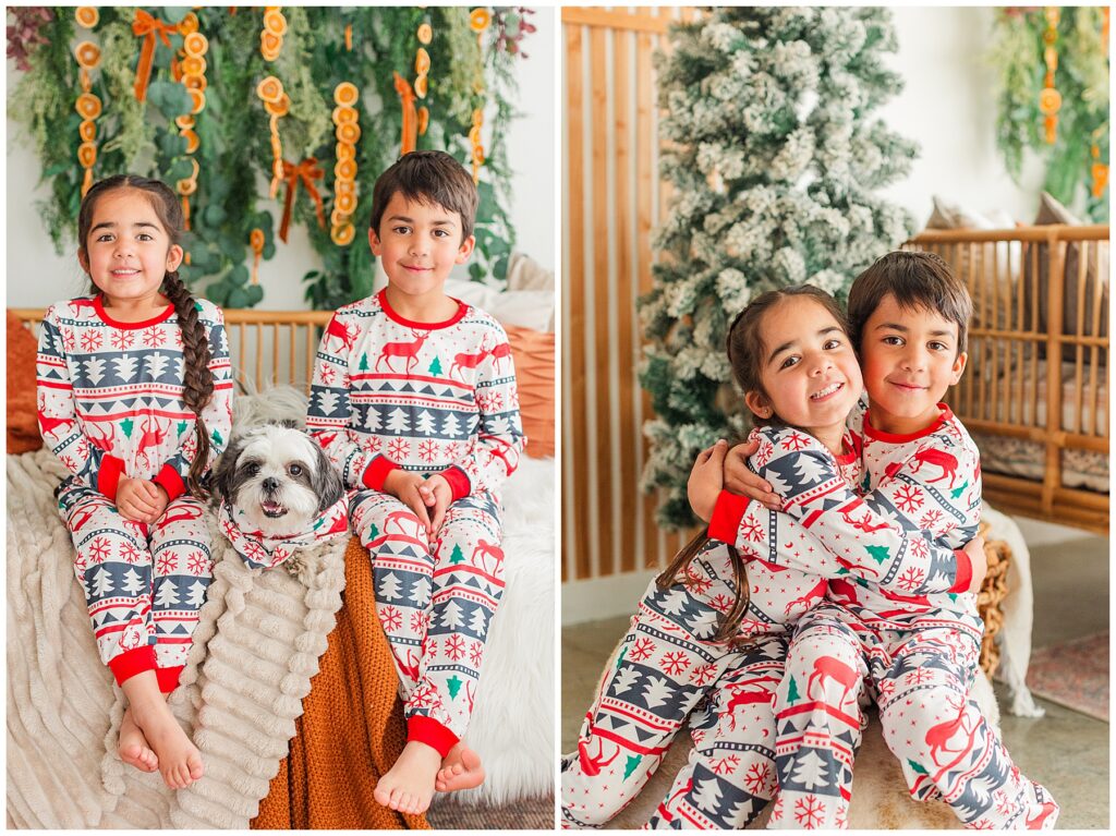 Indoor light and airy Christmas mini session with Catherine Chamberlain Photography of Longmont, Colorado
